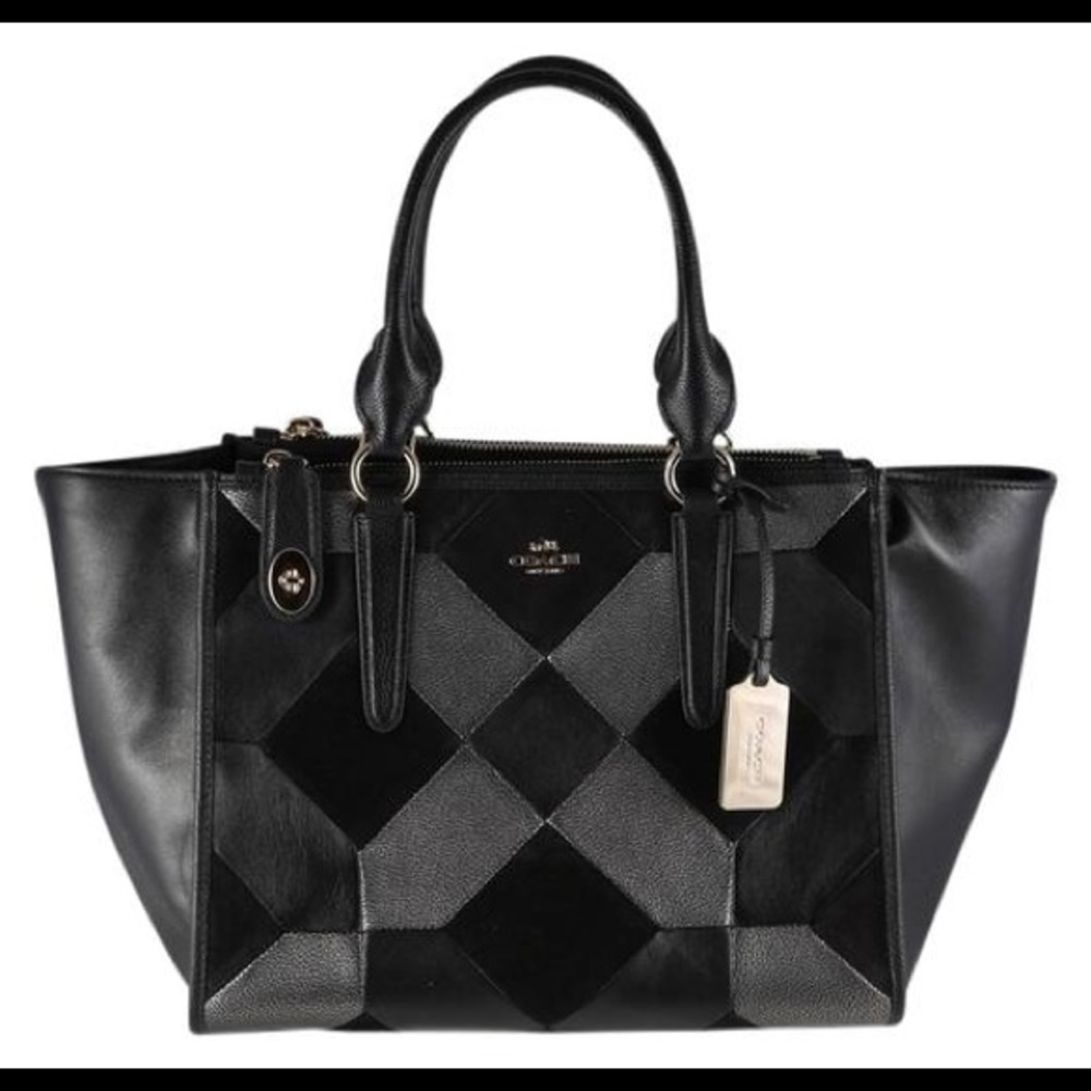 Coach Crosby Carryall Patchwork Leather Satchel